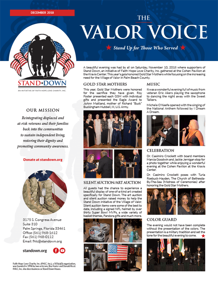 Valor Voice Newsletter December 2018 Issue