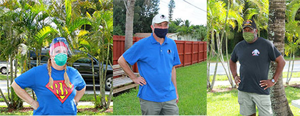 L-R VA Nurse Roy Foster Executive Director Stand Down Josh Maddock Programs Director Stand Down